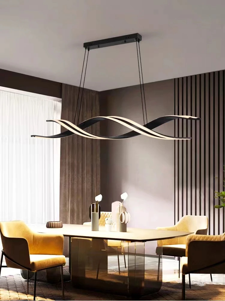 Decor Lighting Fixtures - Minimalist LED Chandelier for Dining Room