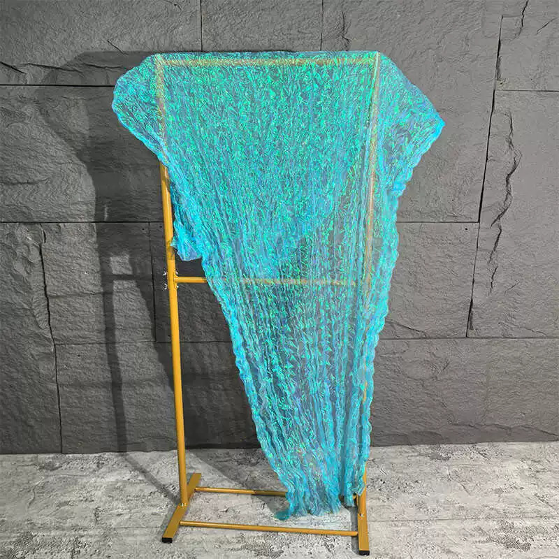 Lighting Design Decor - 1yard Gradient iridescent organza pleated water
