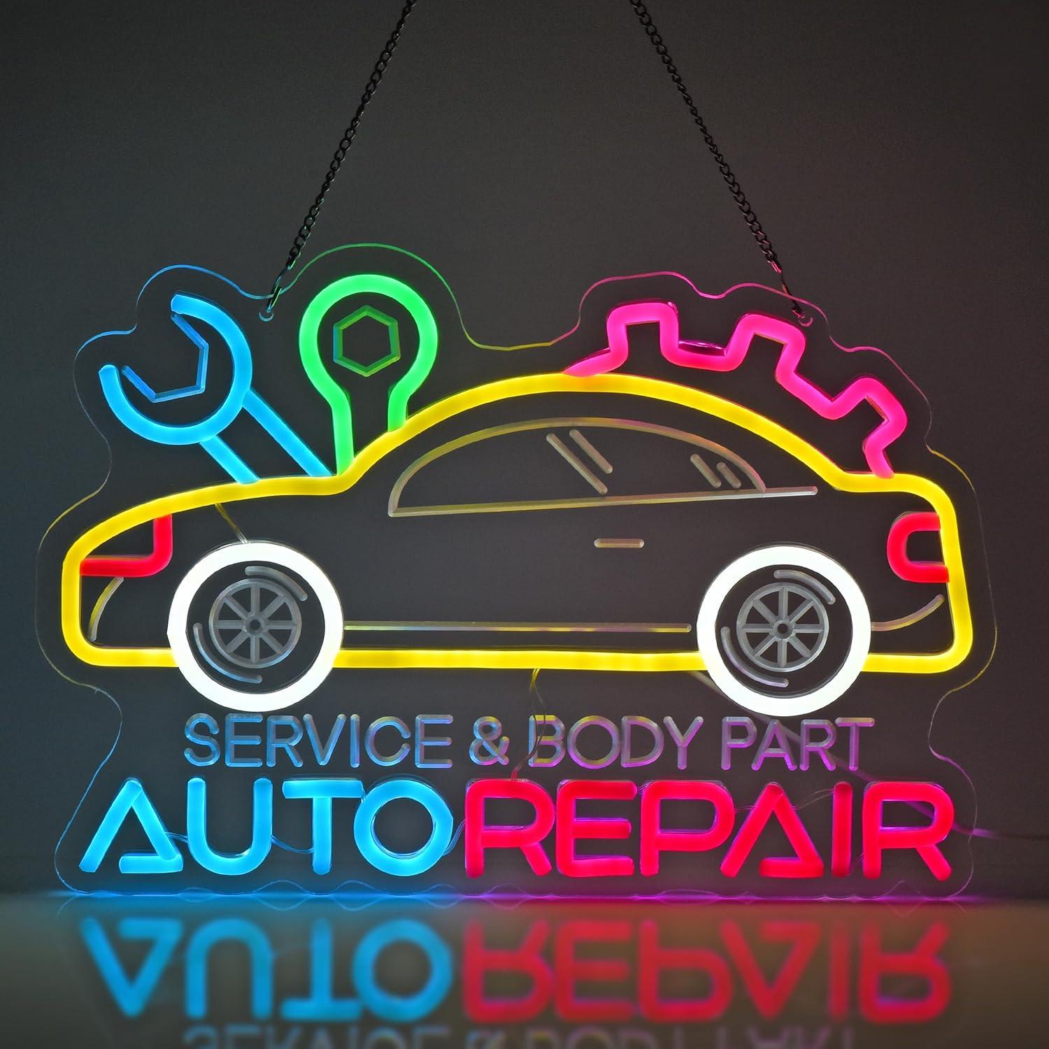 Lighting Decoration For Home - Auto Repair Neon Sign Neon Light