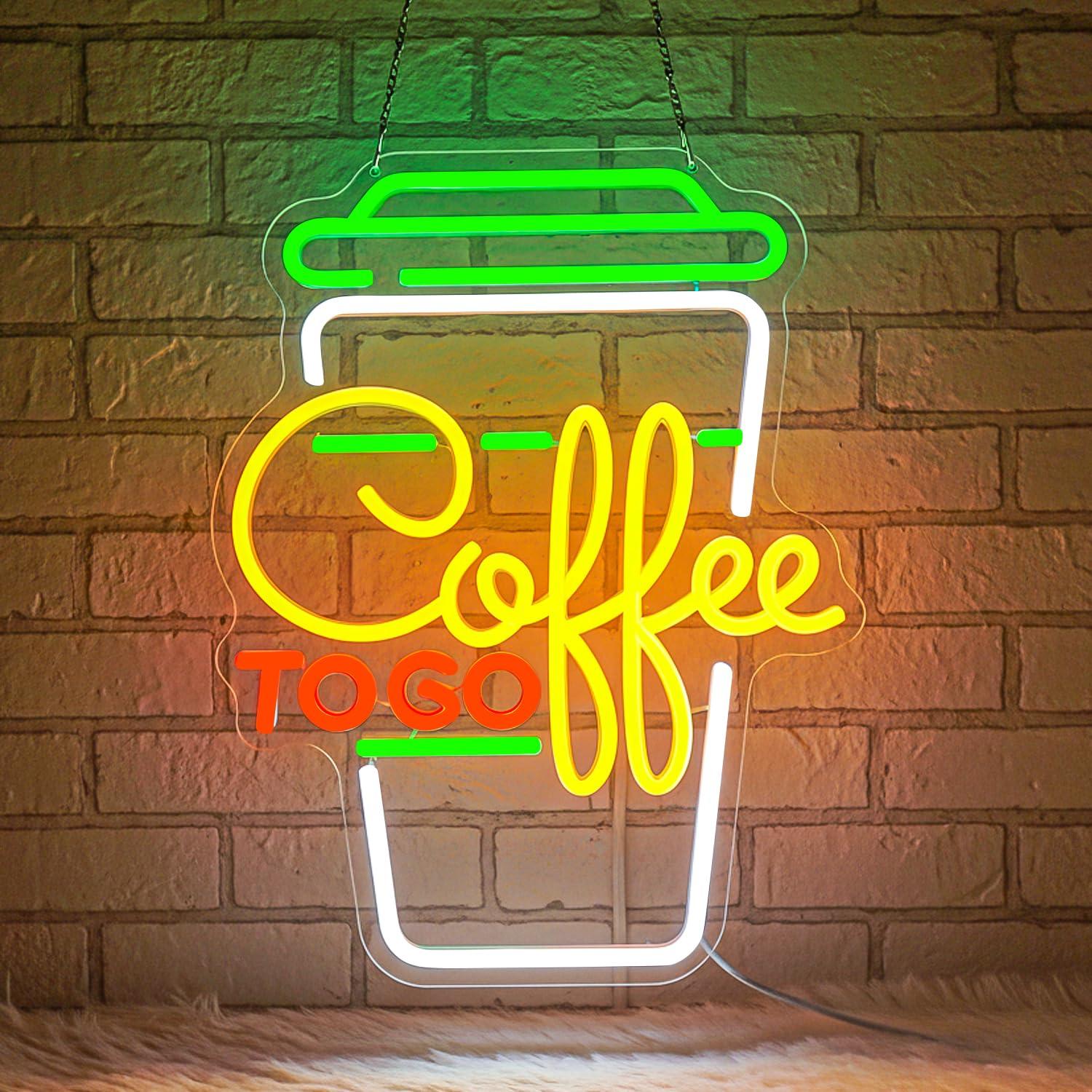 Lighting Decoration For Home - Coffee Neon Sign USB Dimmable LED