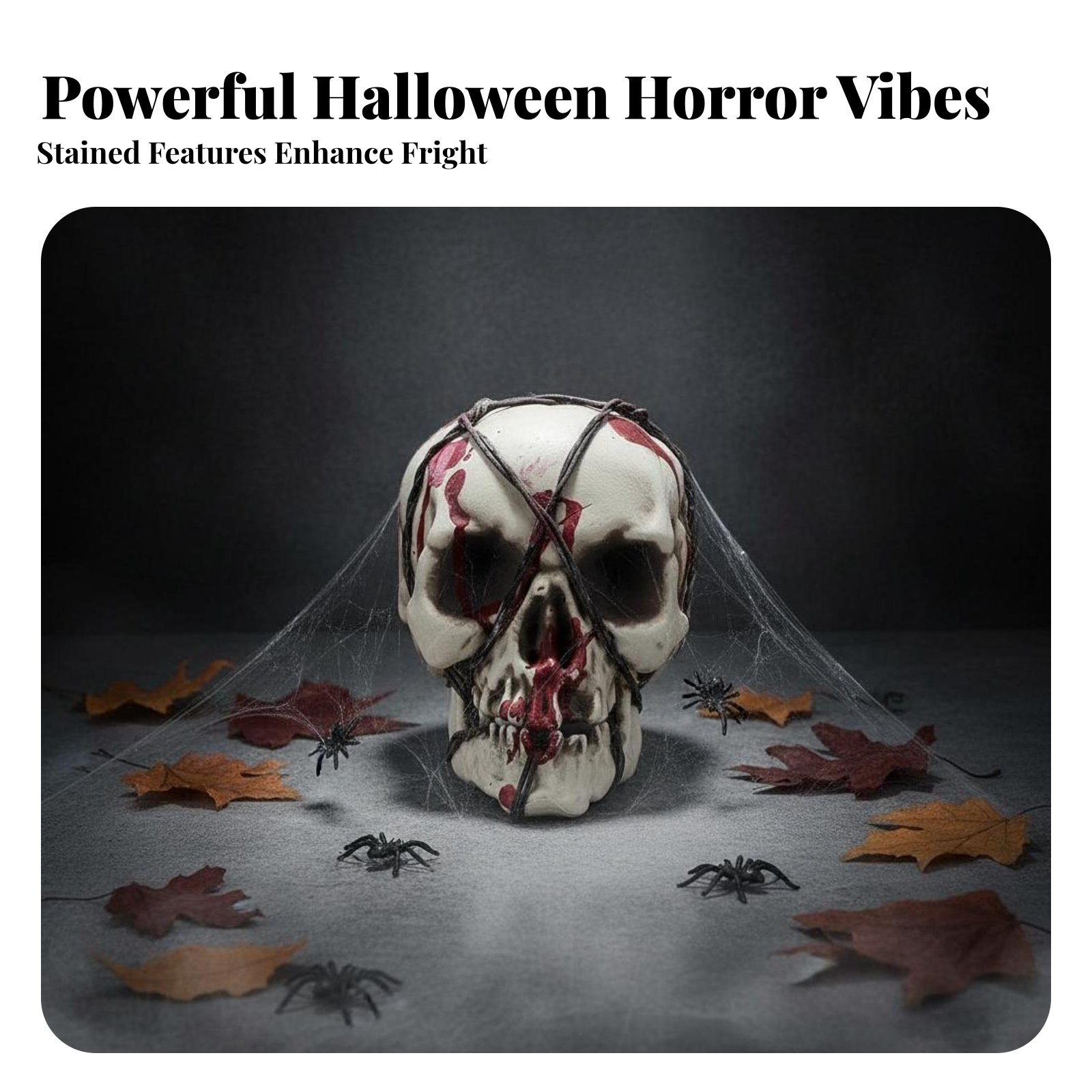 Lighting Decoration For Home - Realistic Skull Model Horror Theme Halloween