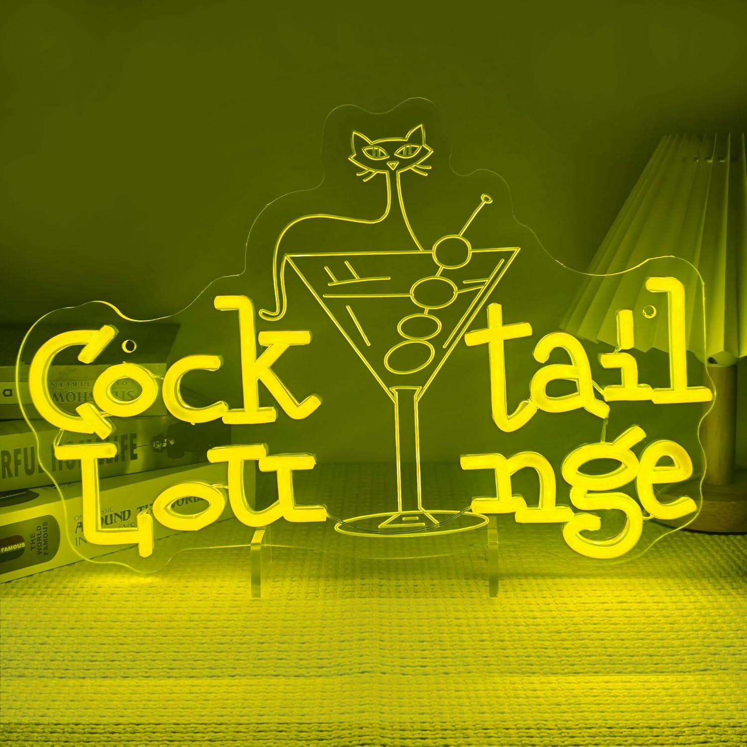 Lighting Decoration For Home - Cocktail Lounge Neon Sign Dimmable LED