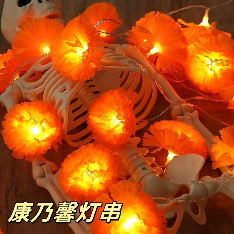 5 Ft LED Orange Marigold Garla - đánh giá và giá Lighting Decoration For Diwali