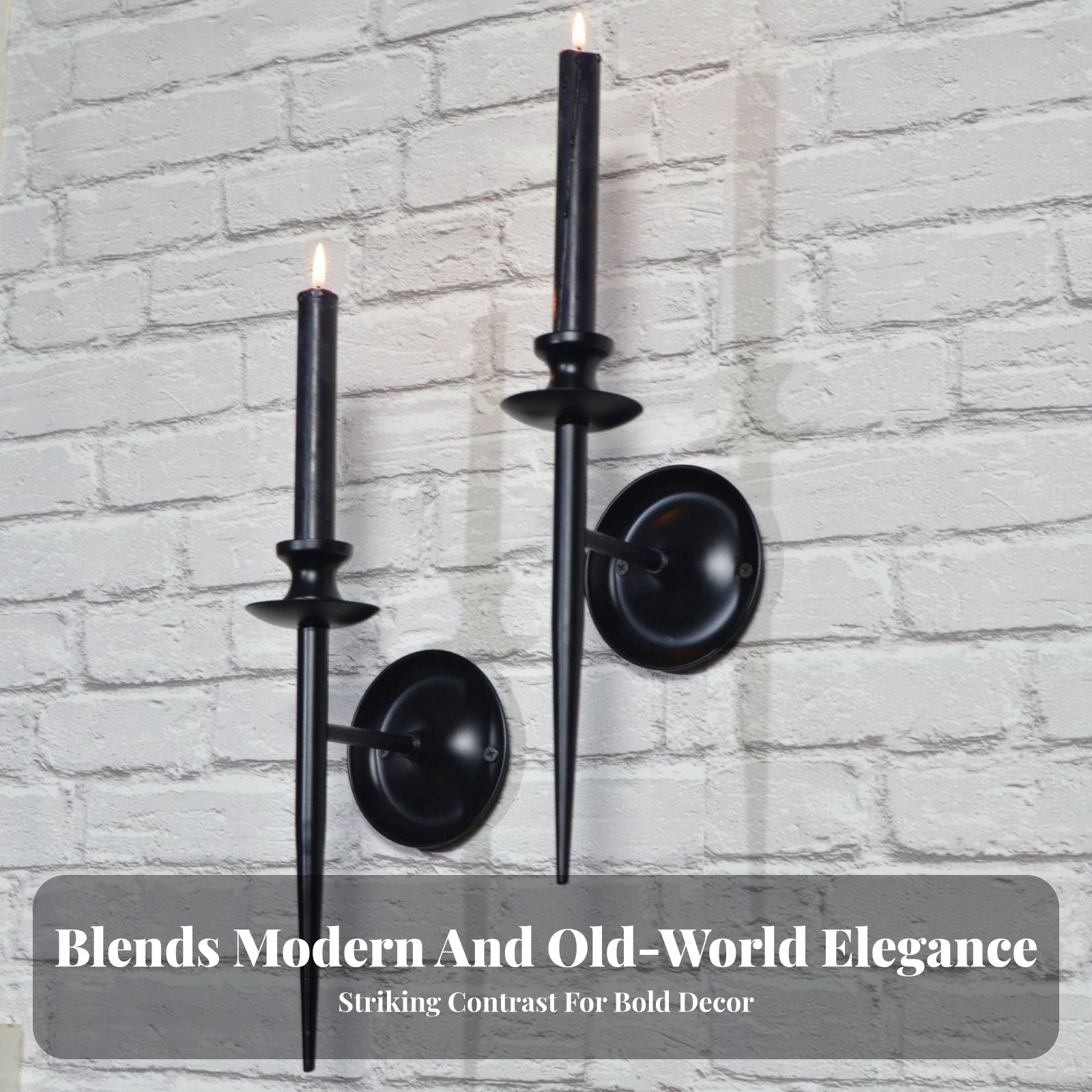 2 Pieces Wall Mounted Candle H - đánh giá và giá Candle Holder Set