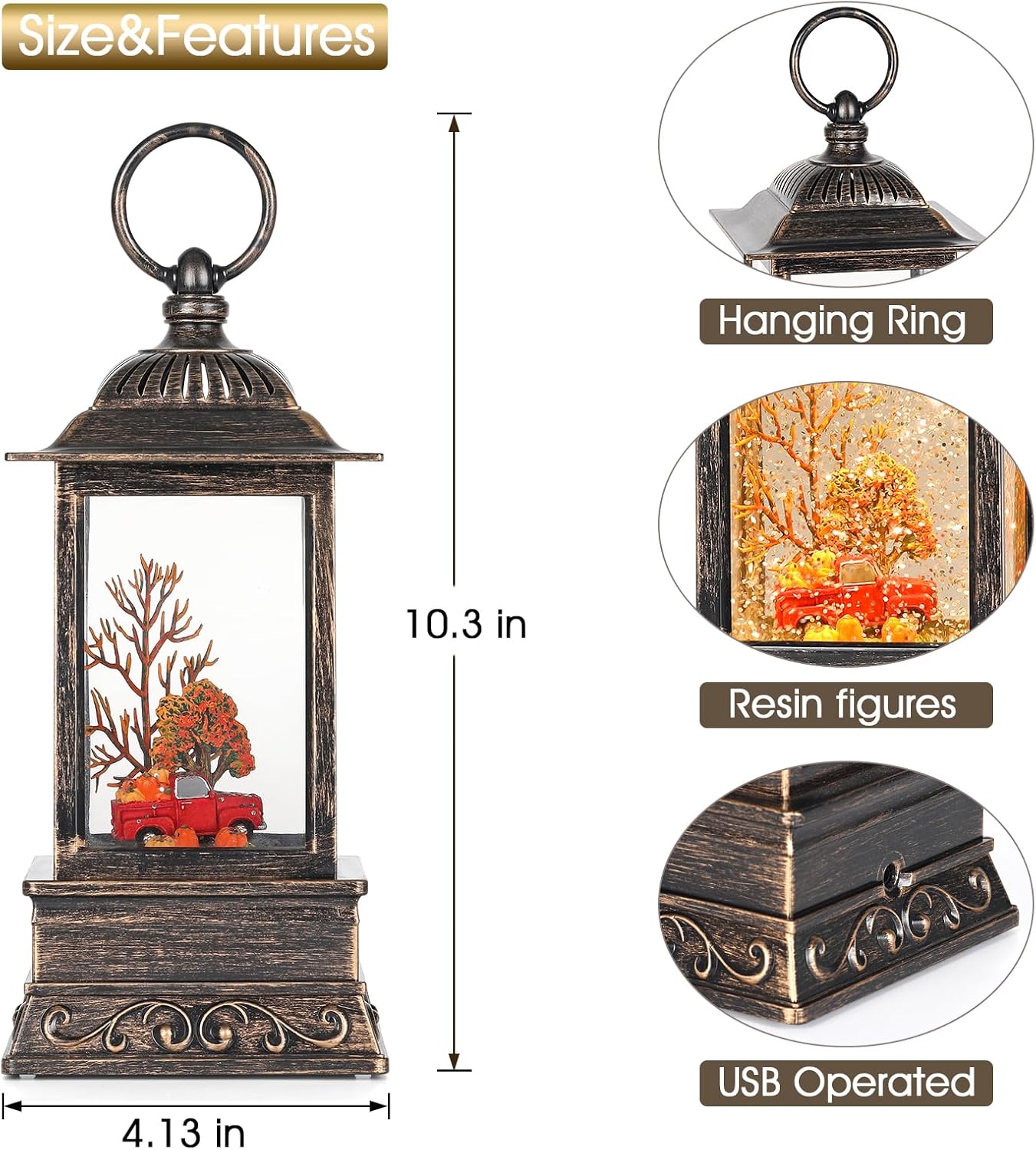 Fall Snow Globe Decorations, G - đánh giá và giá Lighting Home Decor Products