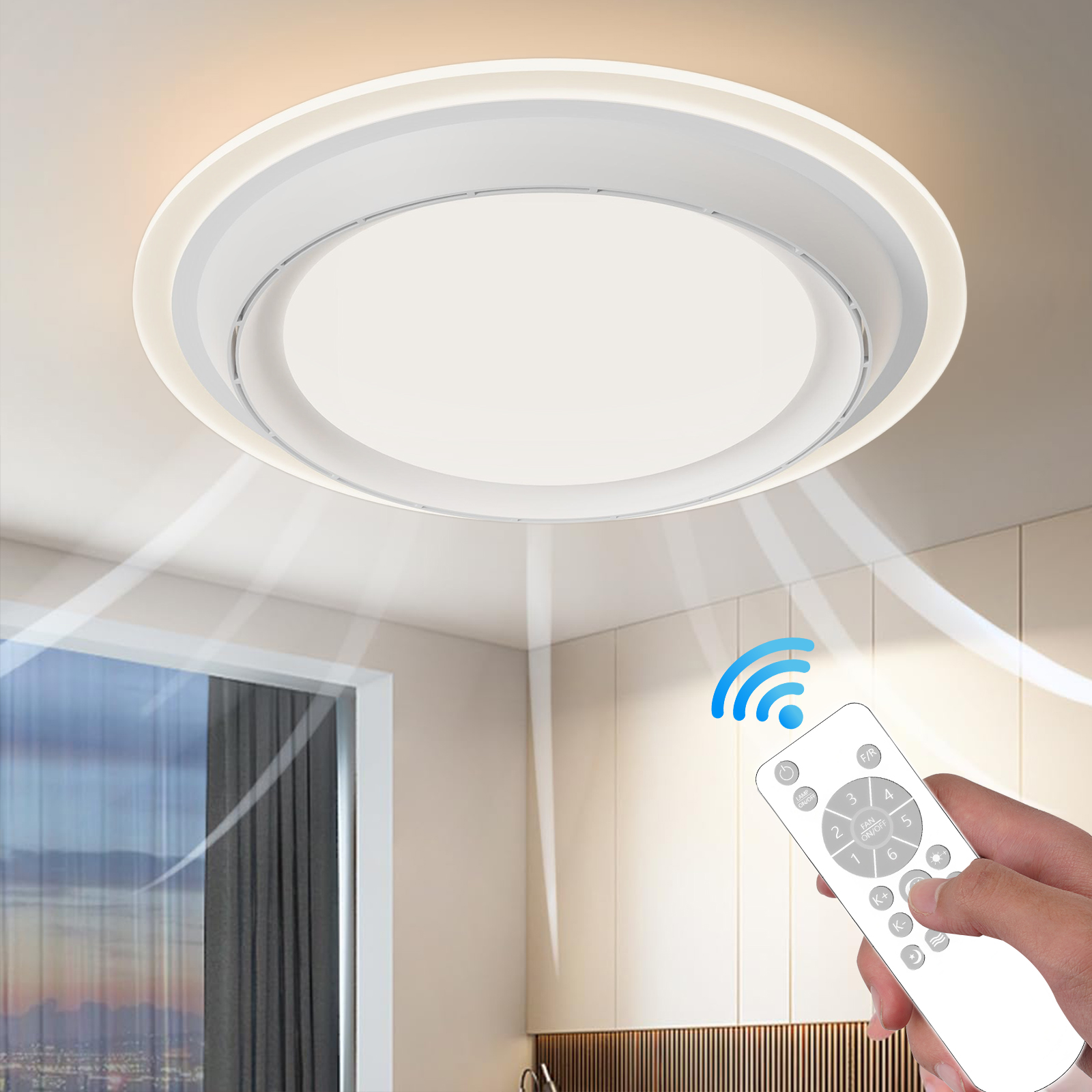 LED Ceiling Fan Lamp Home Ligh - đánh giá và giá Decor Lighting Fixtures