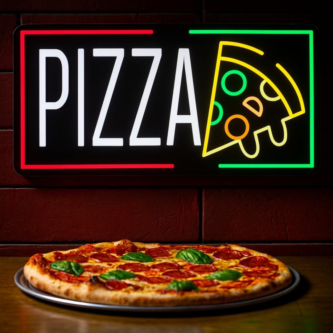 Pizza Neon Sign Business USB L - đánh giá và giá Lighting Decoration For Home