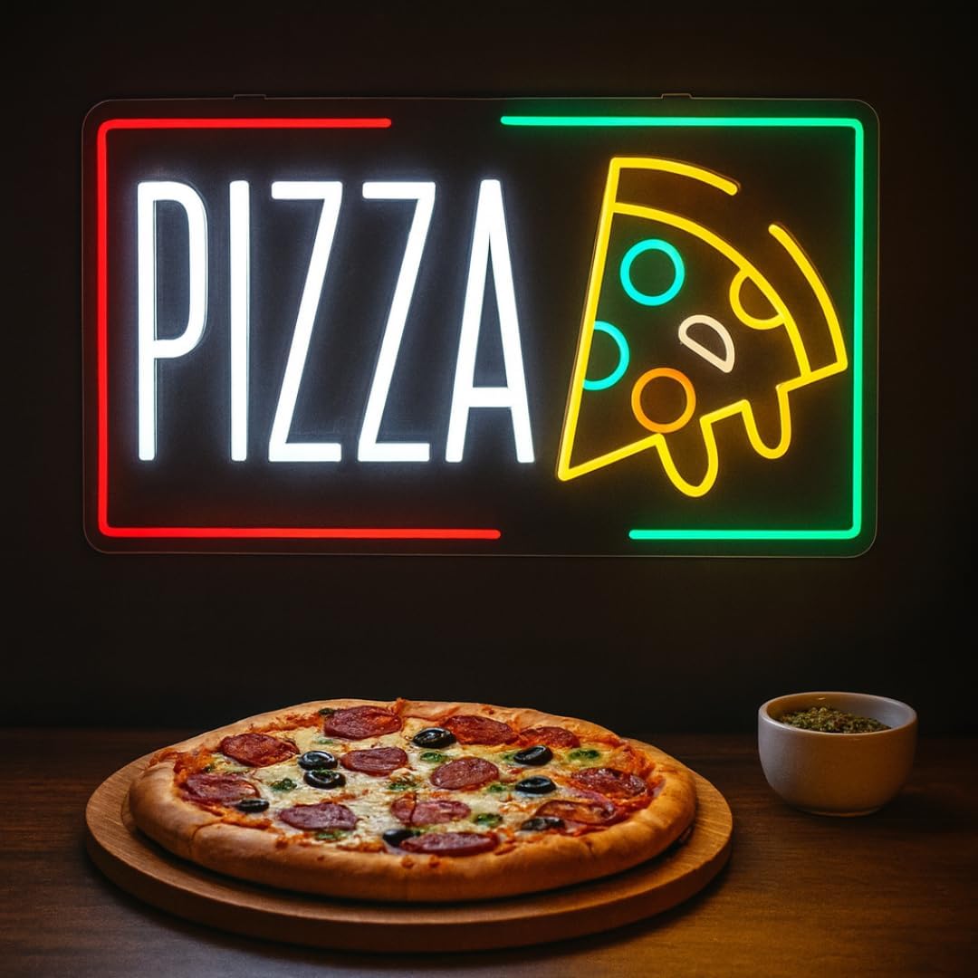 Pizza Neon Sign Business USB L - đánh giá và giá Lighting Decoration For Home