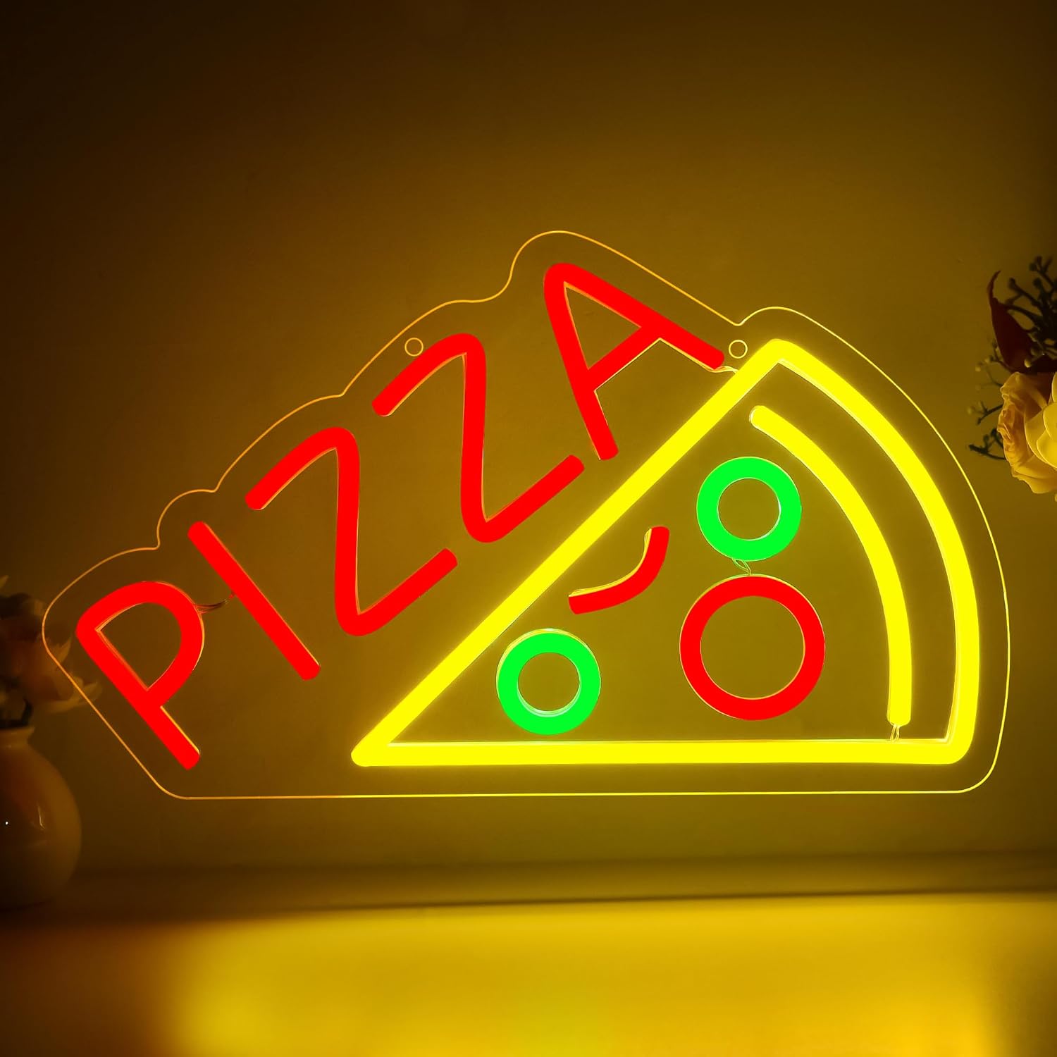 Pizza Neon Sign Business USB L - đánh giá và giá Lighting Decoration For Home