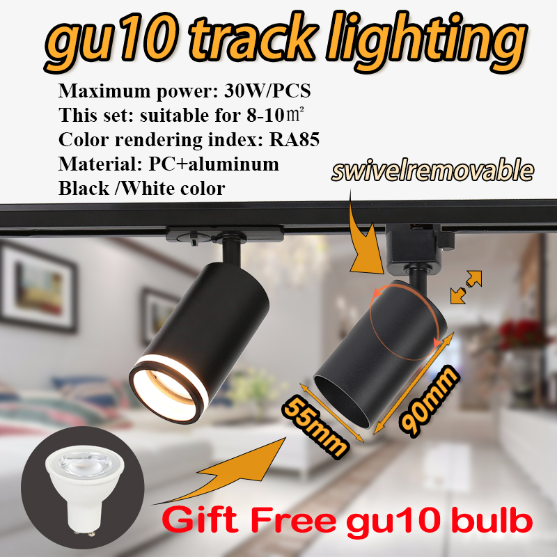 Track Light gu10 Spotlight gu1 - đánh giá và giá Decor Lighting Fixtures
