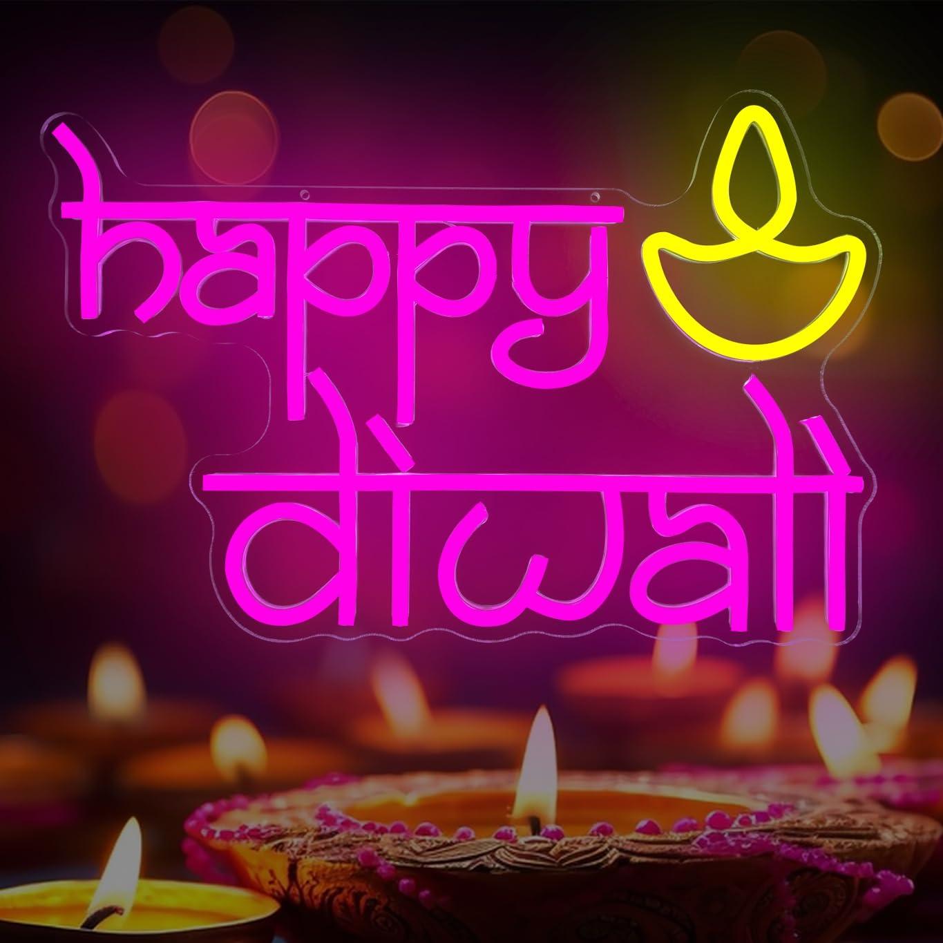 Happy Diwali Neon Sign USB Pow - đánh giá và giá Lighting Decoration For Home