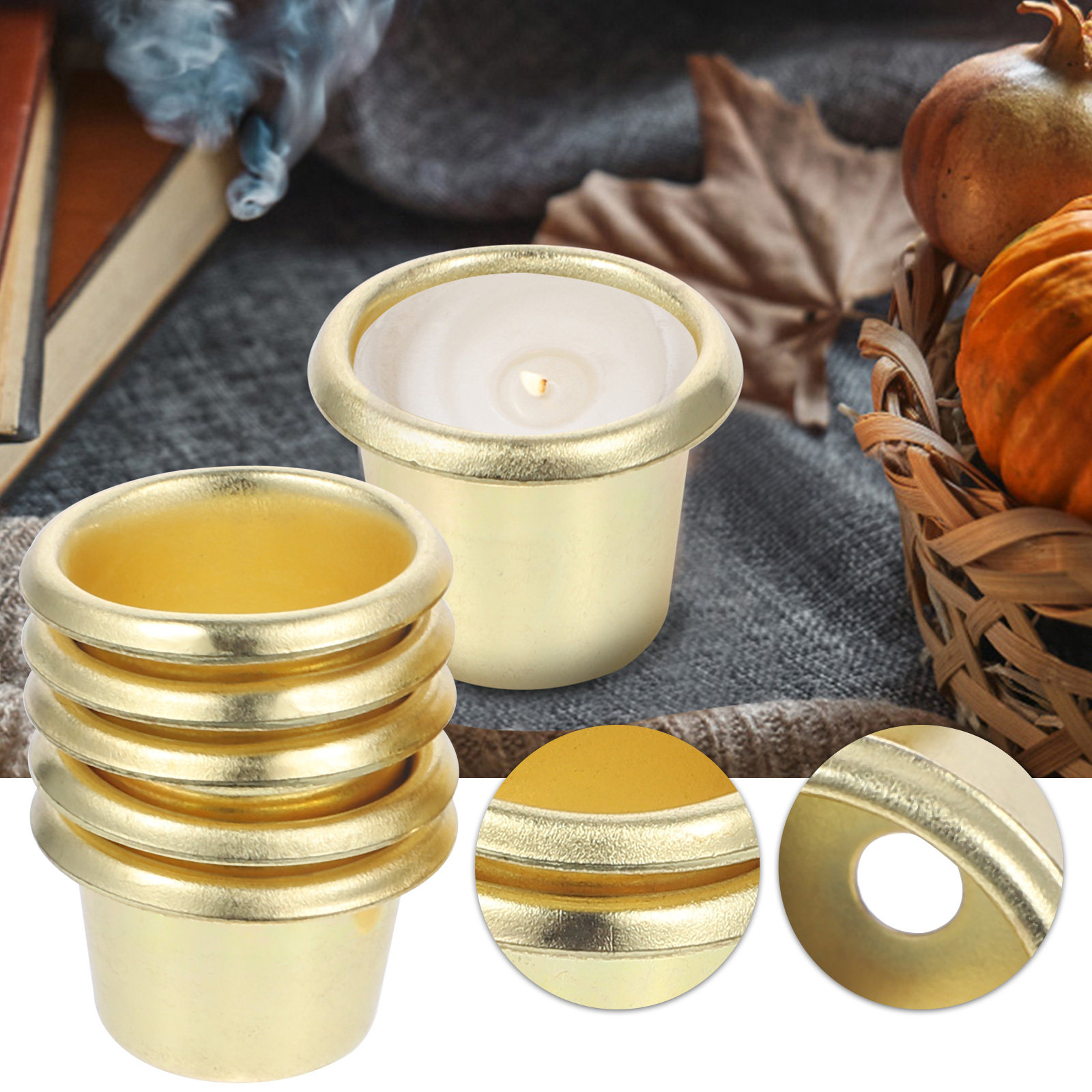 10Pcs Metal Cup Set Iron Holde - đánh giá và giá Candle Holder Set