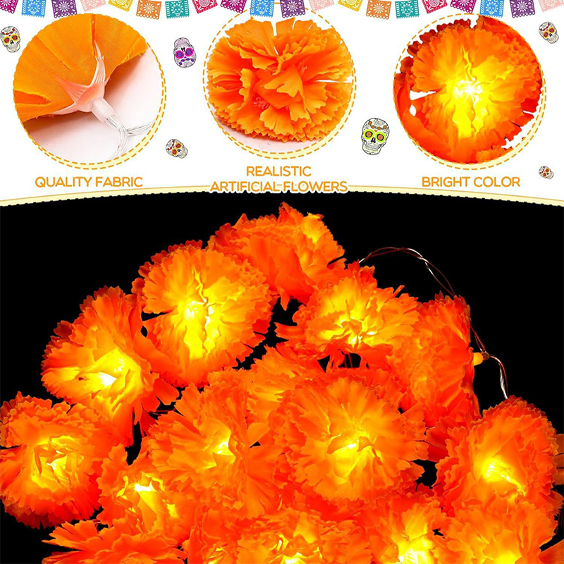 3M Mexican Marigold Artificial - đánh giá và giá Lighting Decoration For Diwali