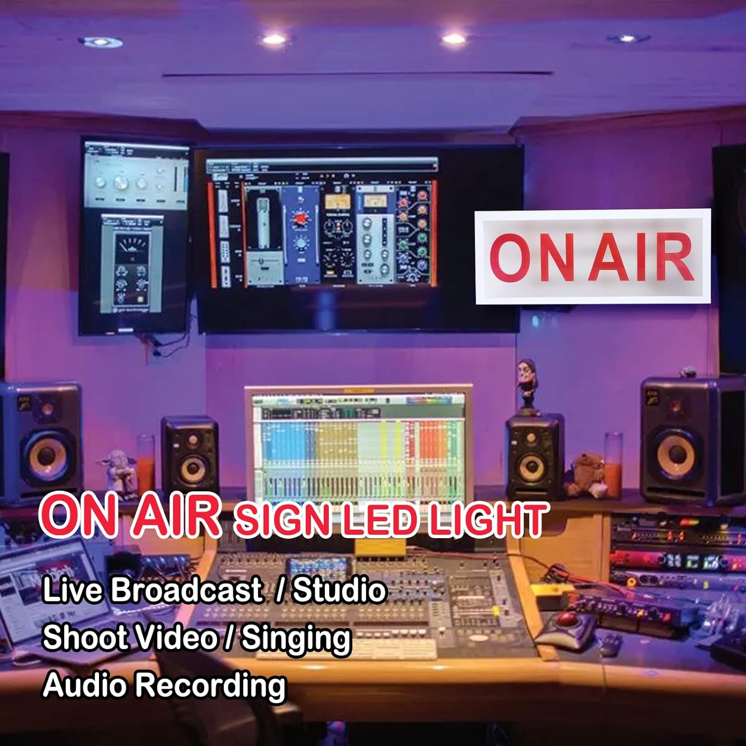 ON AIR SIGN LED LIGHT Recordin - đánh giá và giá Lighting Decor Company