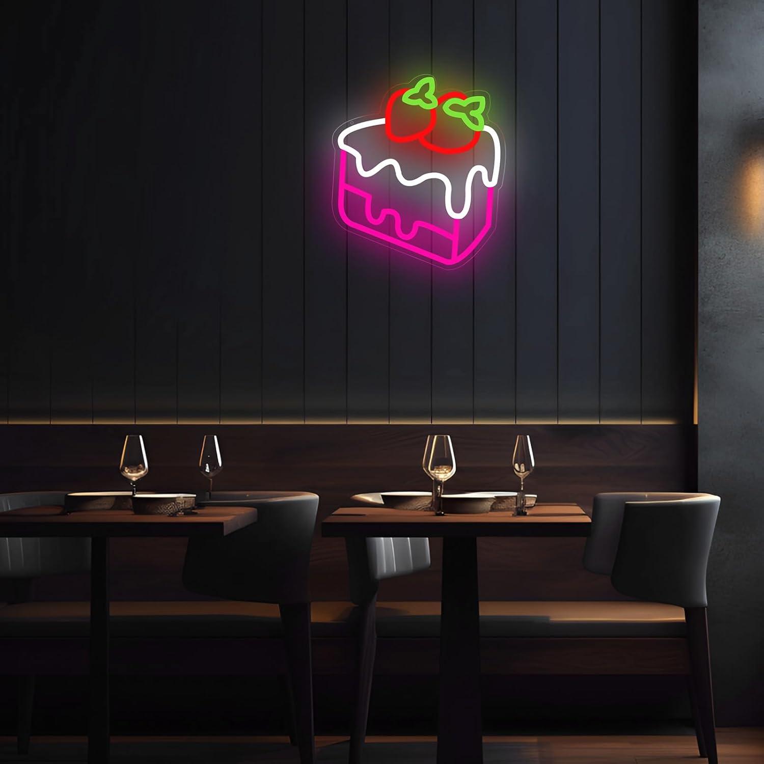 Strawberry Cake Neon Sign Frui - đánh giá và giá Lighting Decoration For Home