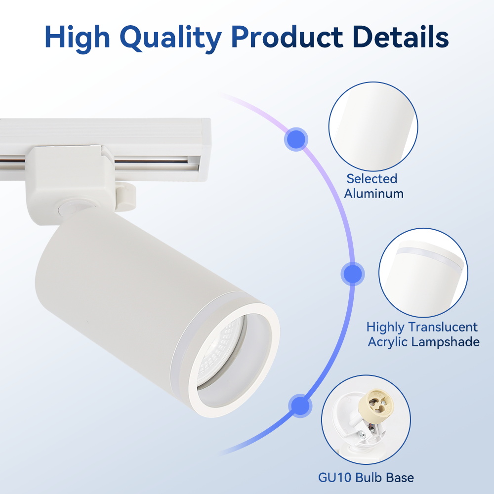 110v 220v LED Track Lamp GU10T - đánh giá và giá Decor Lighting Fixtures