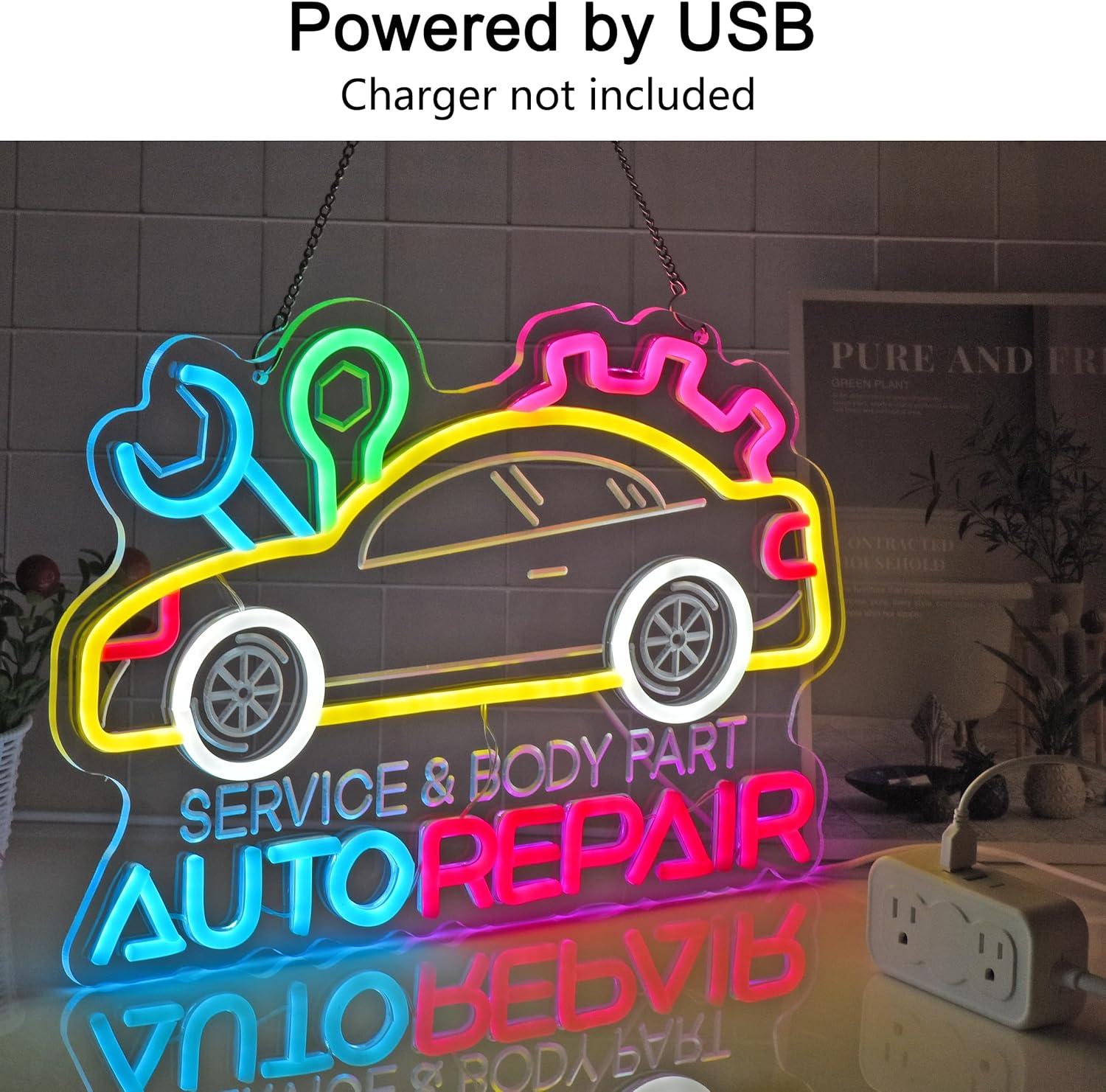 Auto Repair Neon Sign Neon Lig - đánh giá và giá Lighting Decoration For Home