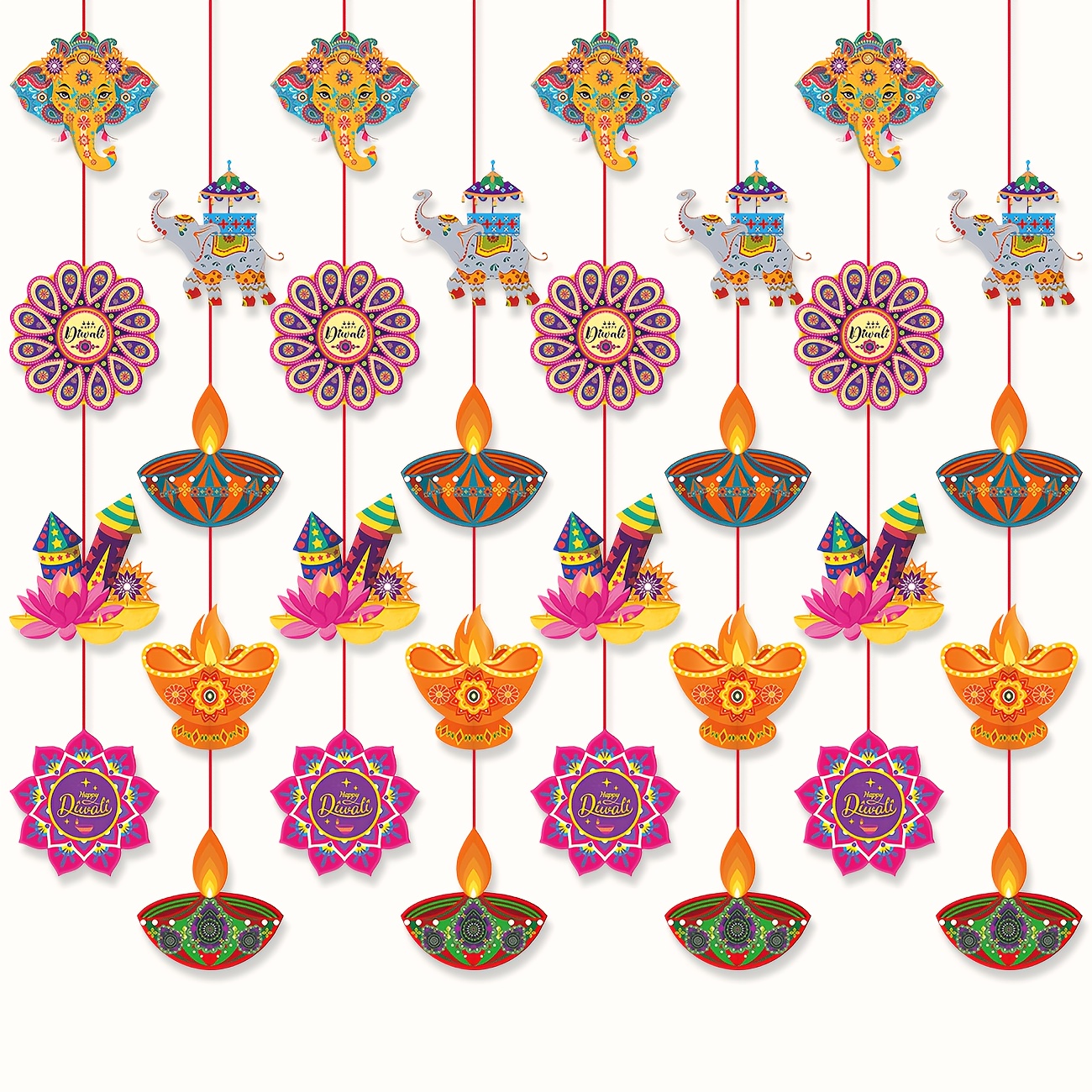 Happy Diwali Hanging Decoratio - đánh giá và giá Lighting Decoration For Diwali