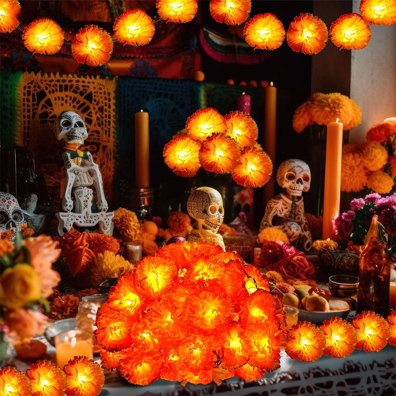 Mexican Marigold Artificial Fl - đánh giá và giá Lighting Decoration For Diwali