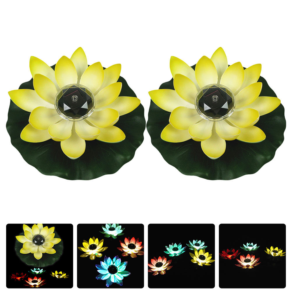 2Pcs Solar Lotus Lamp Floating - đánh giá và giá Lighting Design Decor