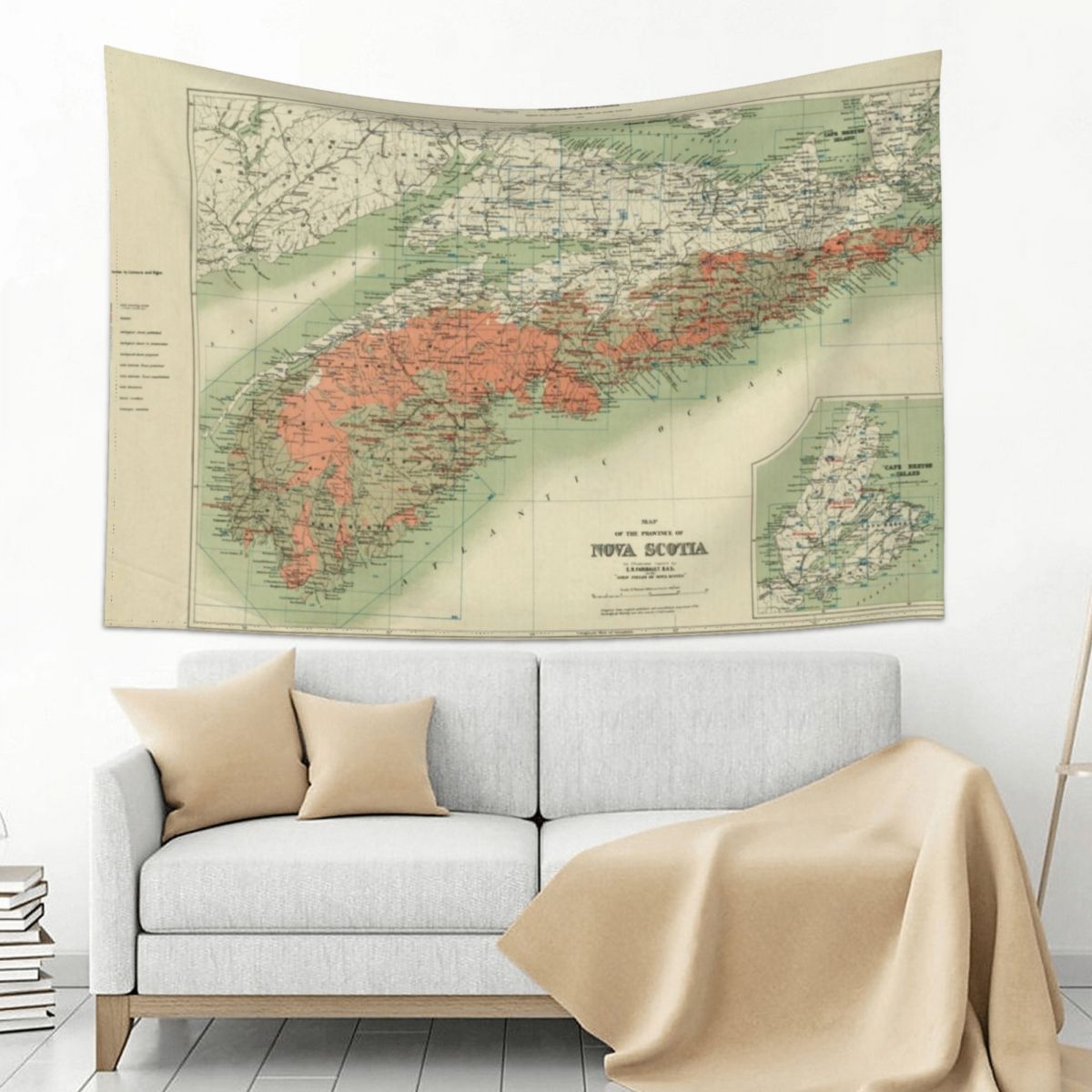 Vintage Geological Map of Nova - đánh giá và giá Nova Decor & Lighting Juletrelys