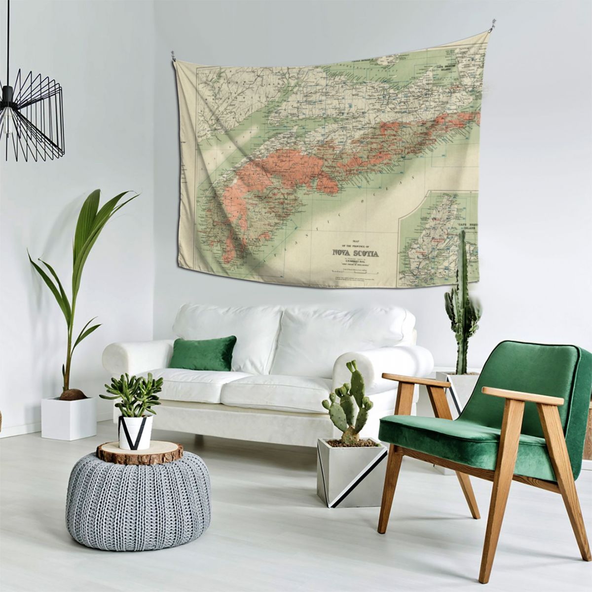 Vintage Geological Map of Nova - đánh giá và giá Nova Decor & Lighting Juletrelys