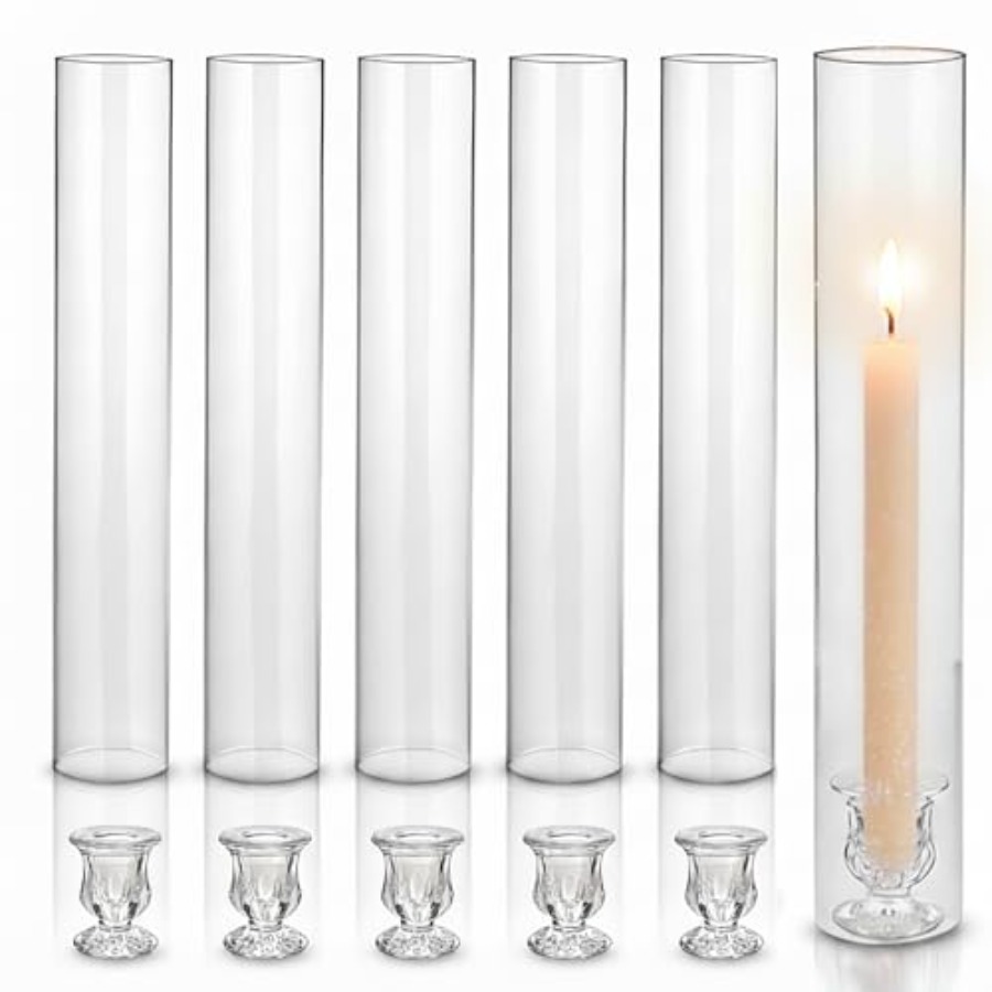 Hurricane Glass Candle Holders - đánh giá và giá Candle Holder Set