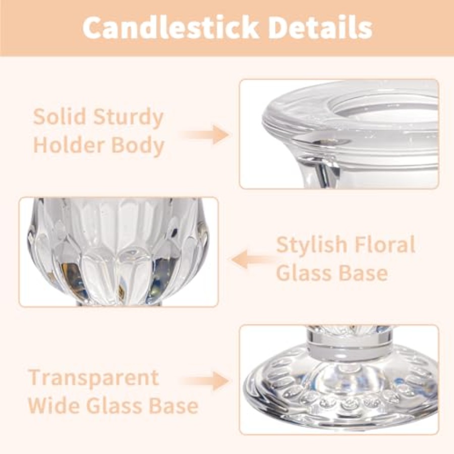 Hurricane Glass Candle Holders - đánh giá và giá Candle Holder Set