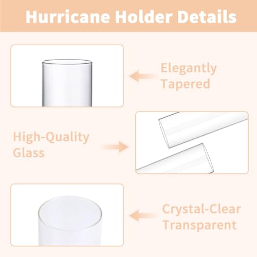 Hurricane Glass Candle Holders - đánh giá và giá Candle Holder Set