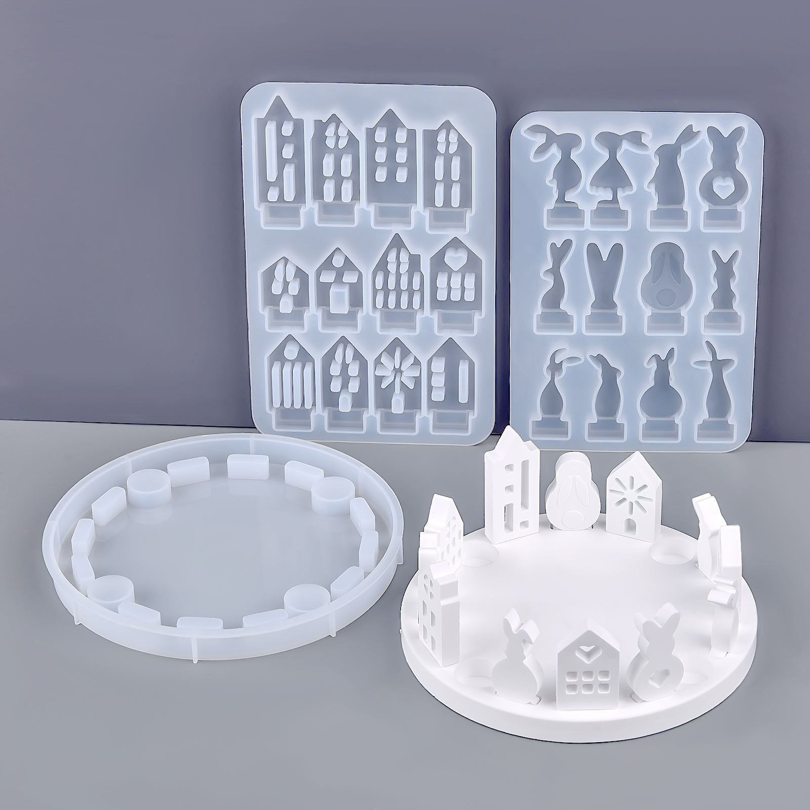 Hollow House Rabbit Candle Hol - đánh giá và giá Candle Holder Set