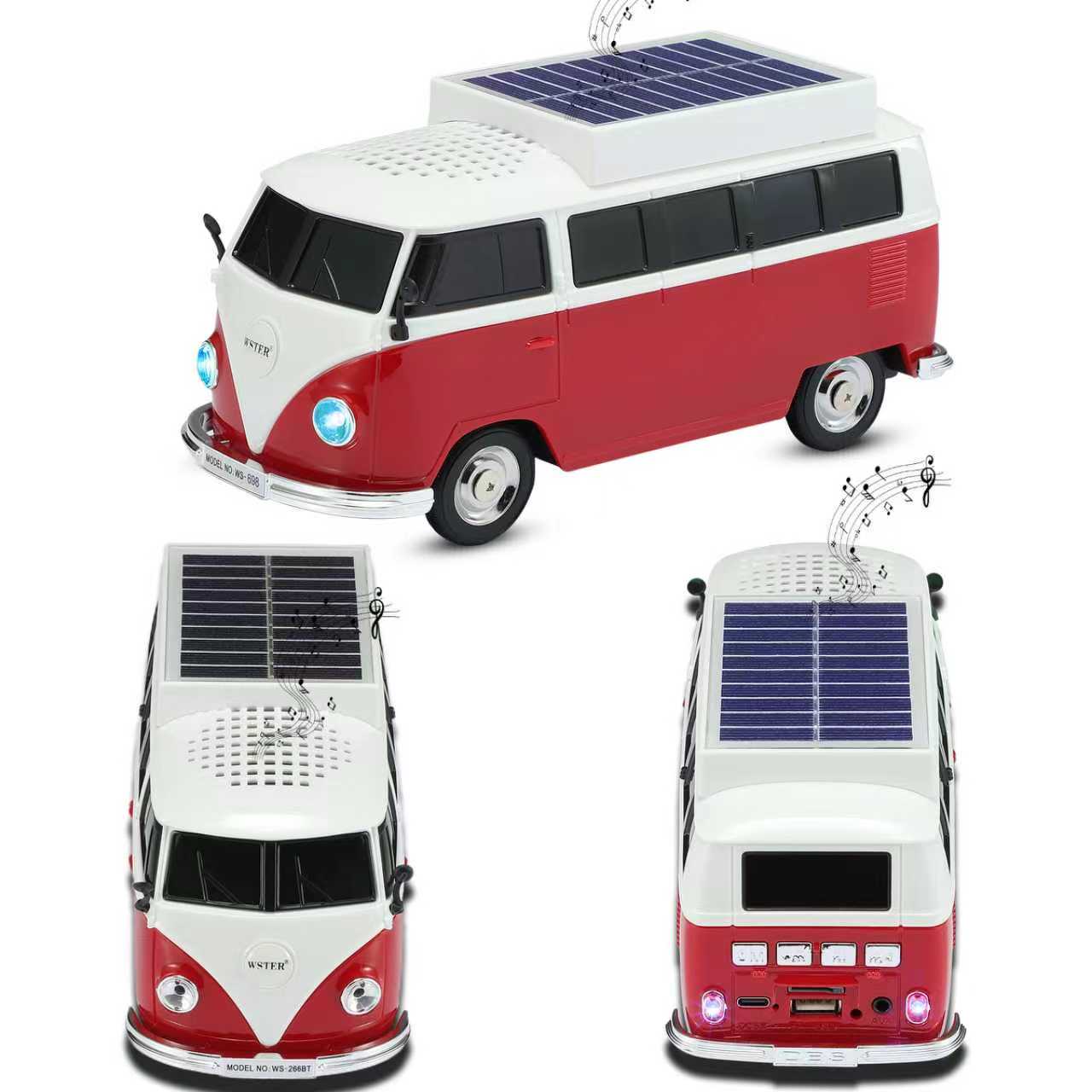 WS-698 Vintage Mini Bus Solar  - đánh giá và giá Lighting Design Decor