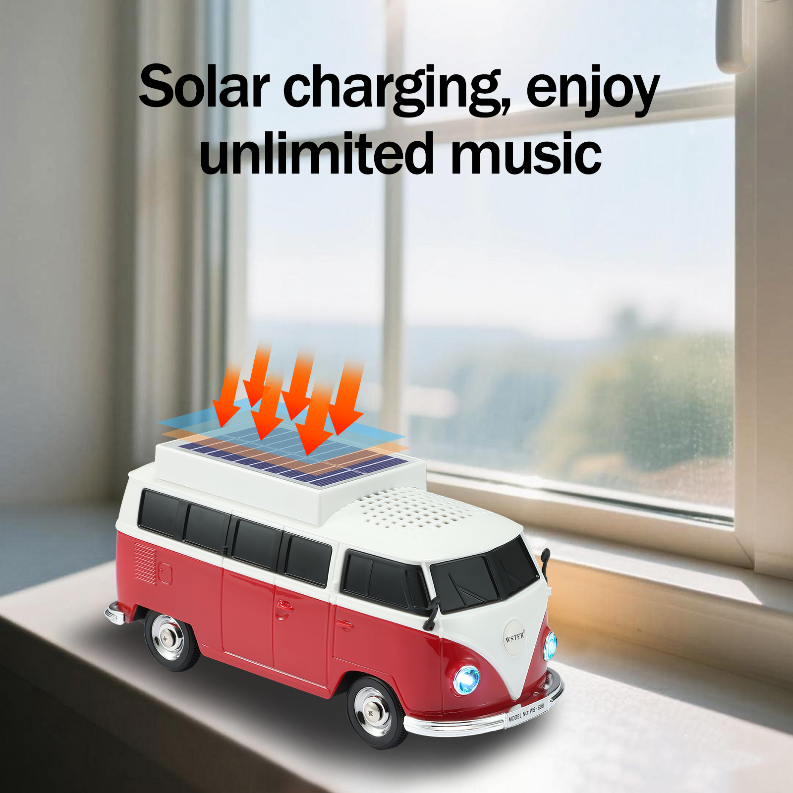 WS-698 Vintage Mini Bus Solar  - đánh giá và giá Lighting Design Decor