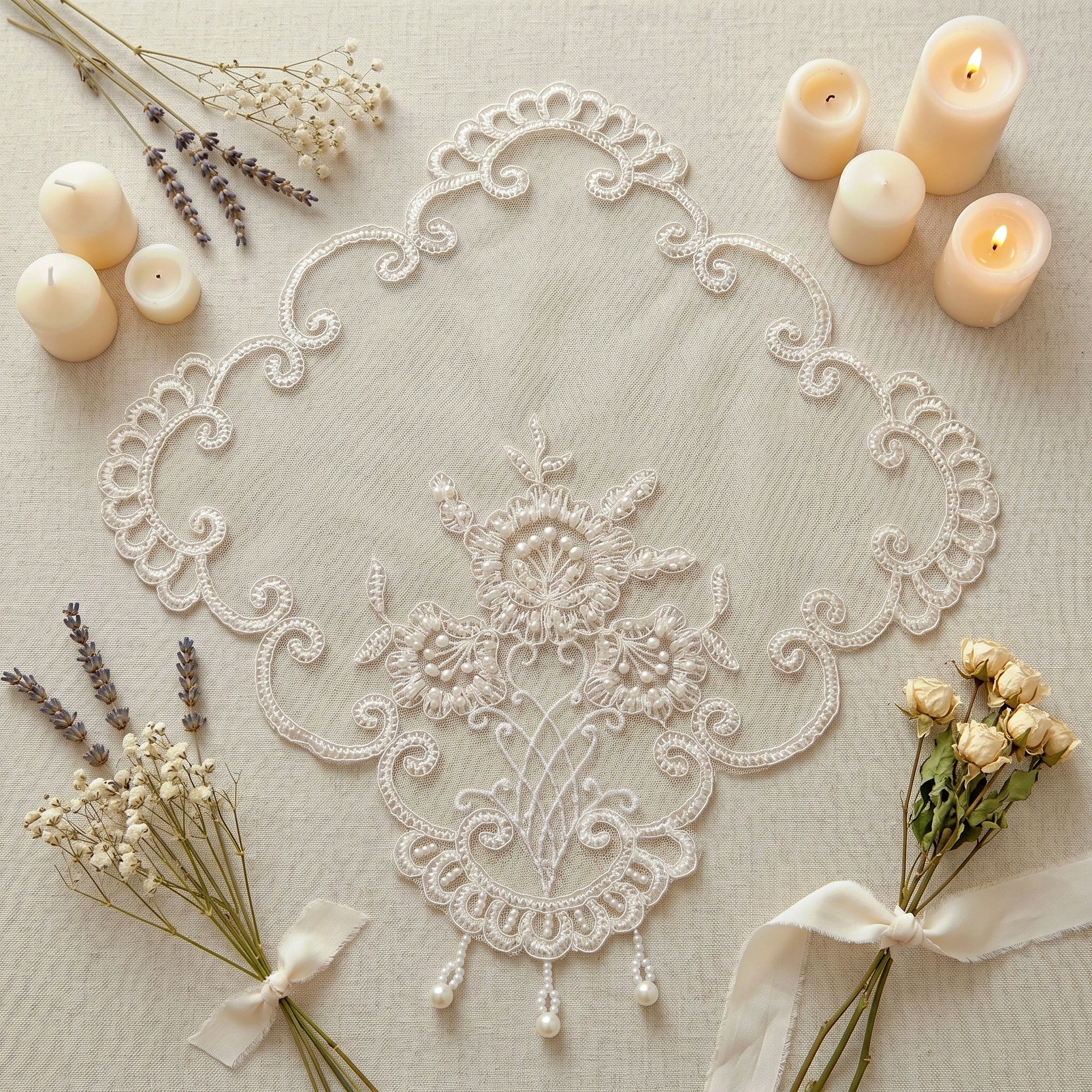 Placemat Set Of 4 Wedding Napk - đánh giá và giá Candle Holder Set
