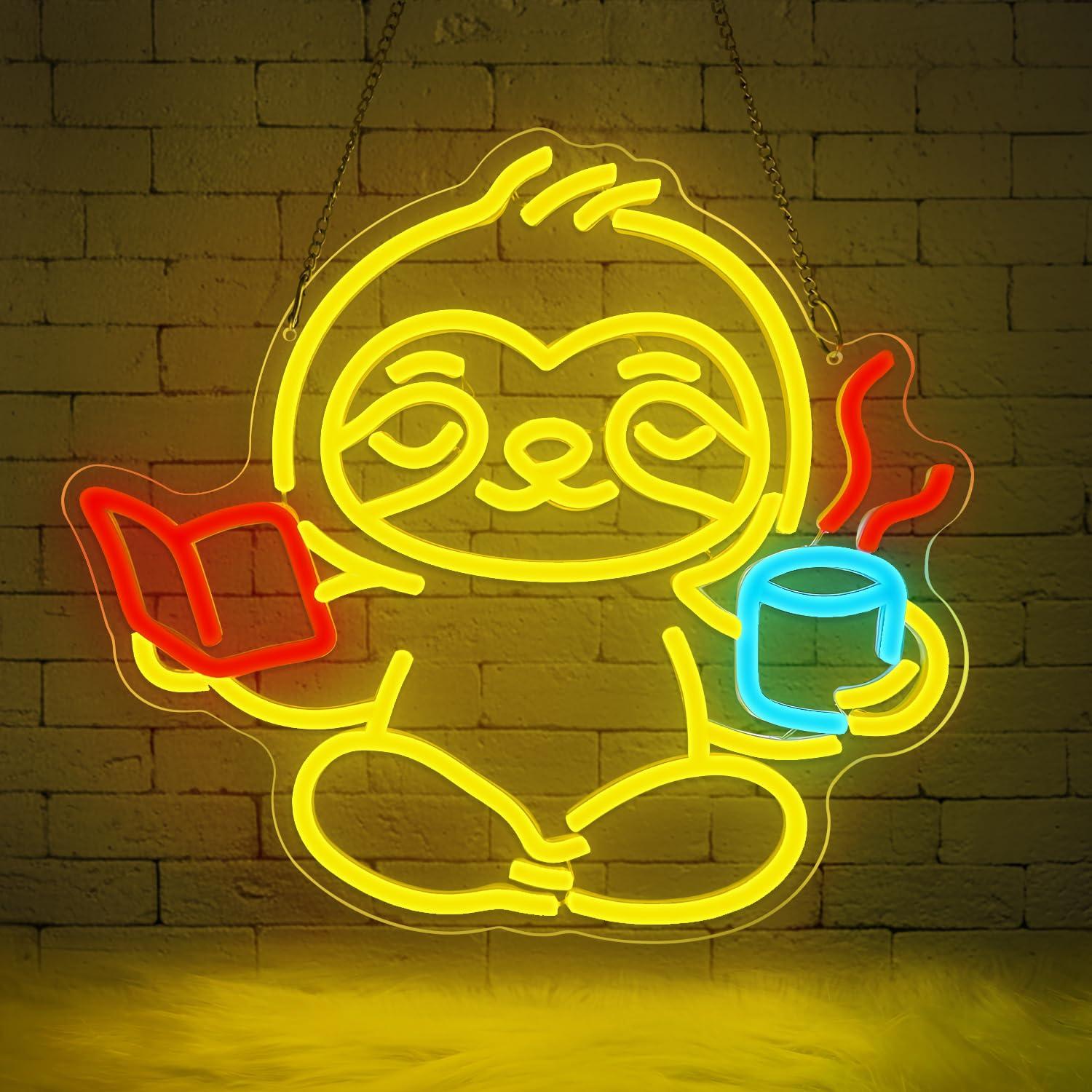 Sloth Neon Sign USB Dimmable L - đánh giá và giá Lighting Decoration For Home
