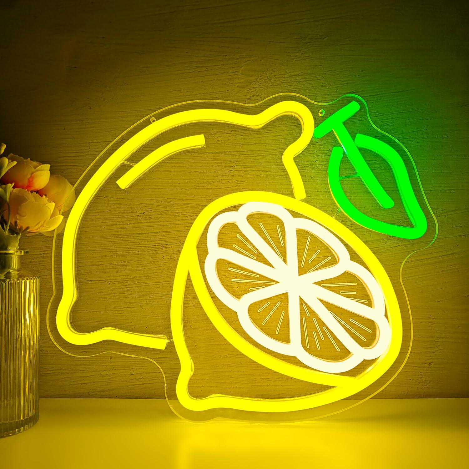 Lemon Neon Sign Dimmable LED L - đánh giá và giá Lighting Decoration For Home