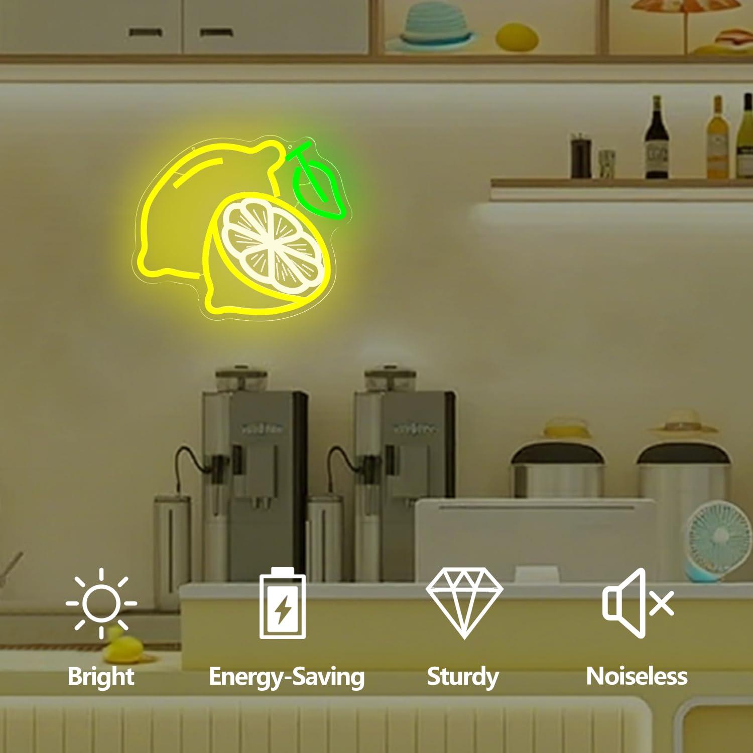 Lemon Neon Sign Dimmable LED L - đánh giá và giá Lighting Decoration For Home