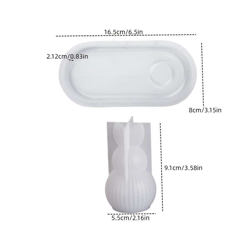 DIY Plaster Silicone Mold 2pcs - đánh giá và giá Candle Holder Set