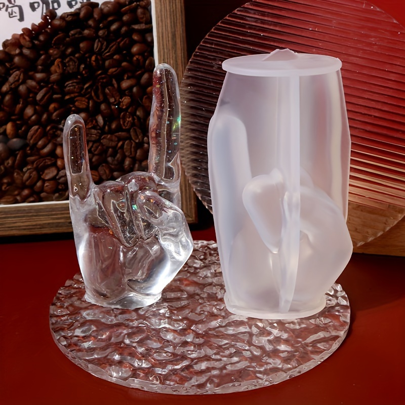 1pc Large Rock Gesture Silicon - đánh giá và giá Candle Holder Set