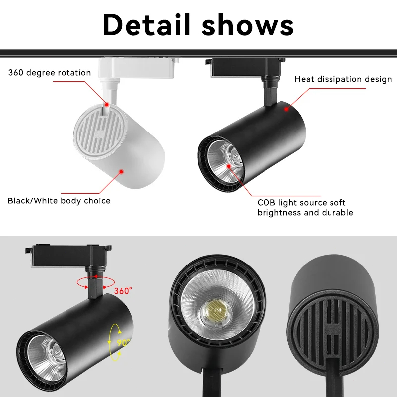 Set LED Track Light 110v 220v  - đánh giá và giá Decor Lighting Fixtures