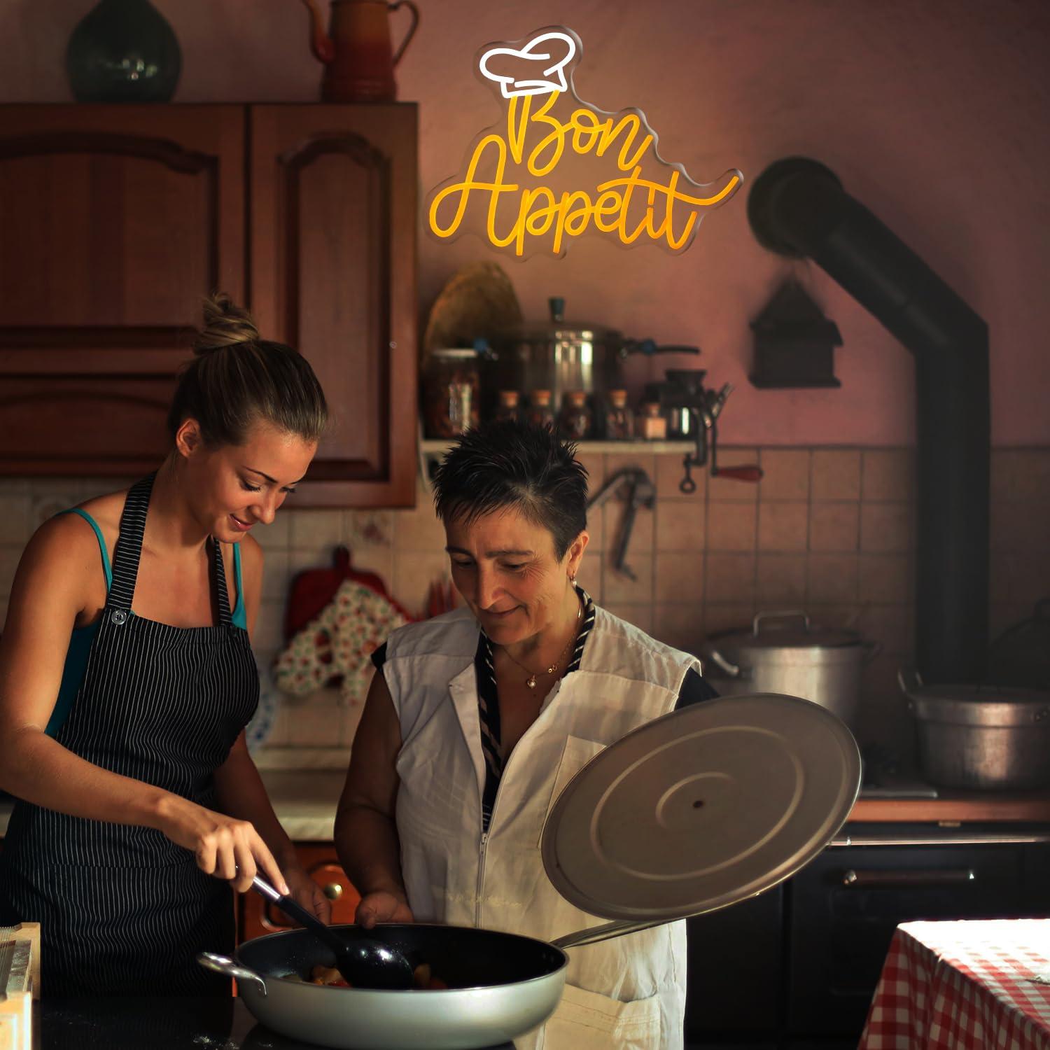 Bon Appetit Chef Hat Neon Sign - đánh giá và giá Lighting Decoration For Home