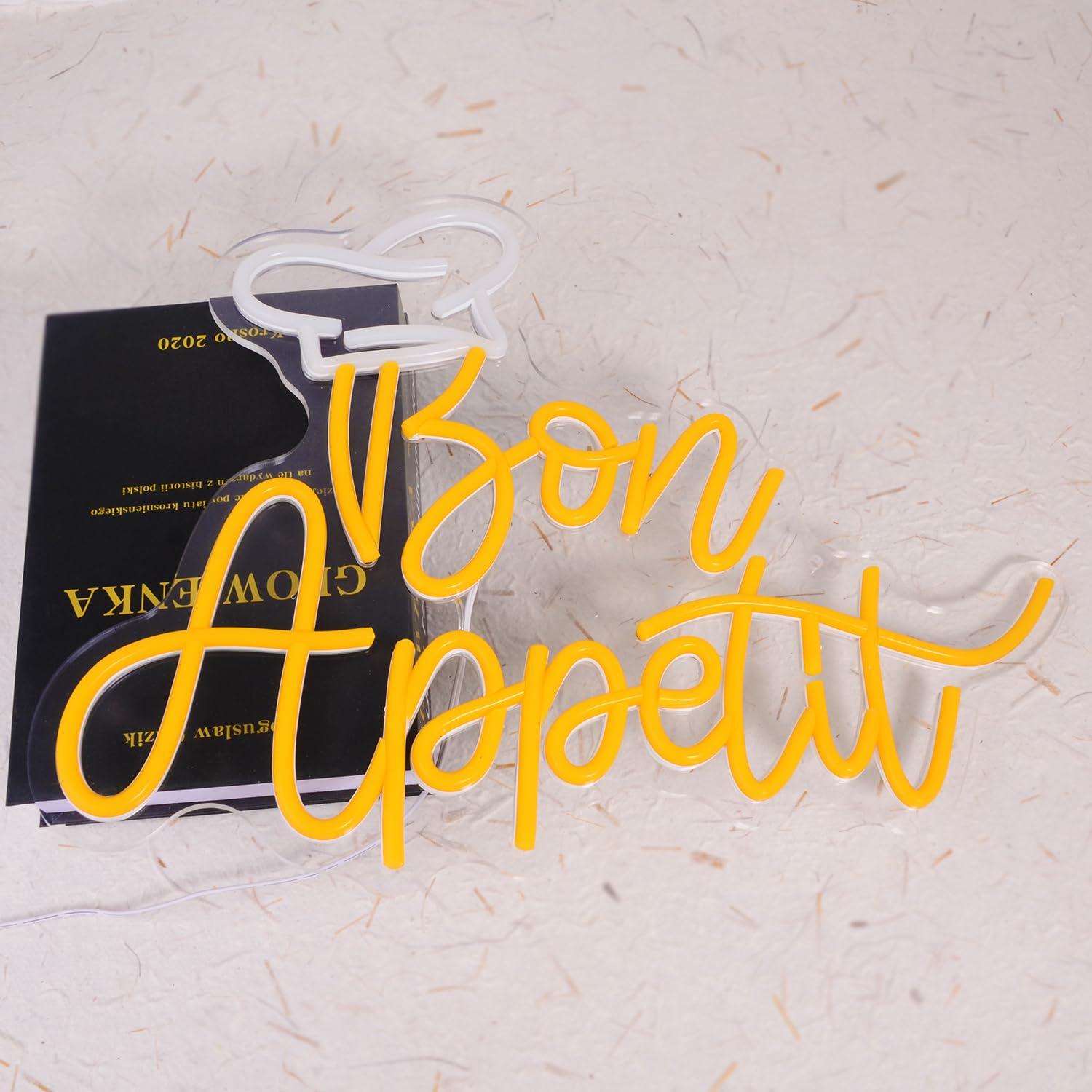 Bon Appetit Chef Hat Neon Sign - đánh giá và giá Lighting Decoration For Home