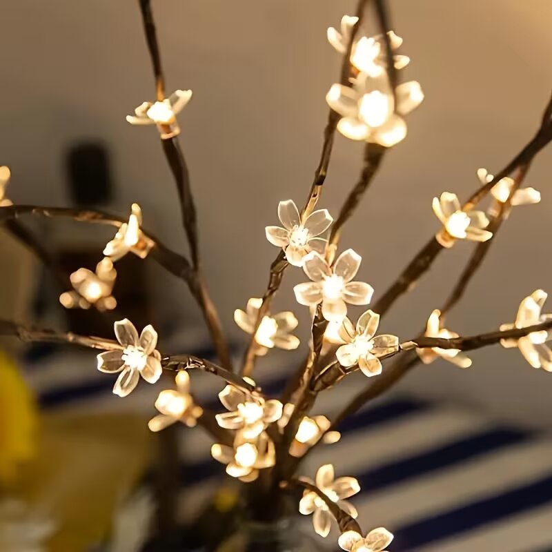 1/2PC 20LED Cherry Blossom Tre - đánh giá và giá Lighting Decoration For Home