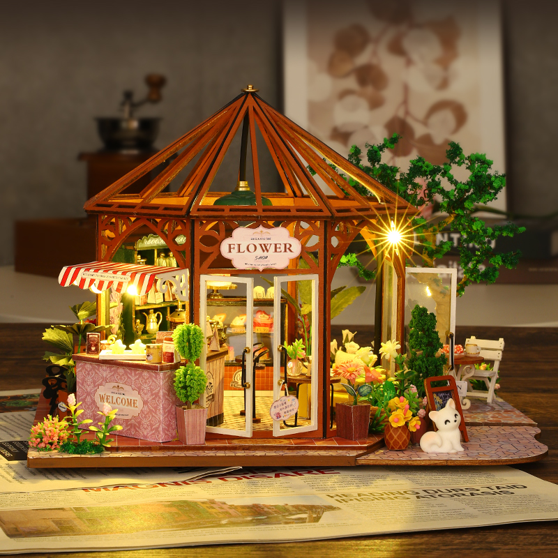 DIY Wooden Miniature Model Kit - đánh giá và giá Lighting Home Decor Products