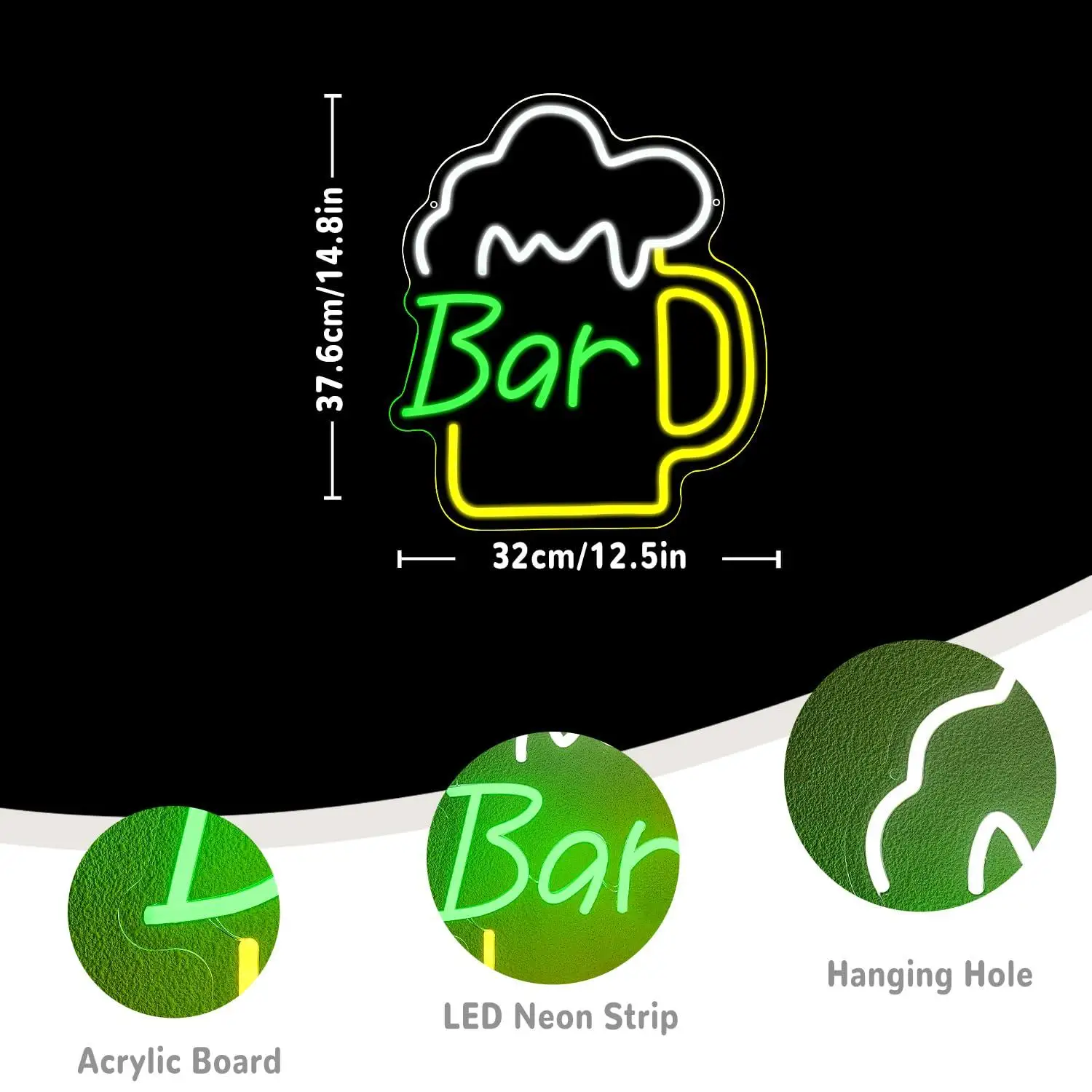 Beer Bar Neon Sign USB Dimmabl - đánh giá và giá Lighting Decoration For Home