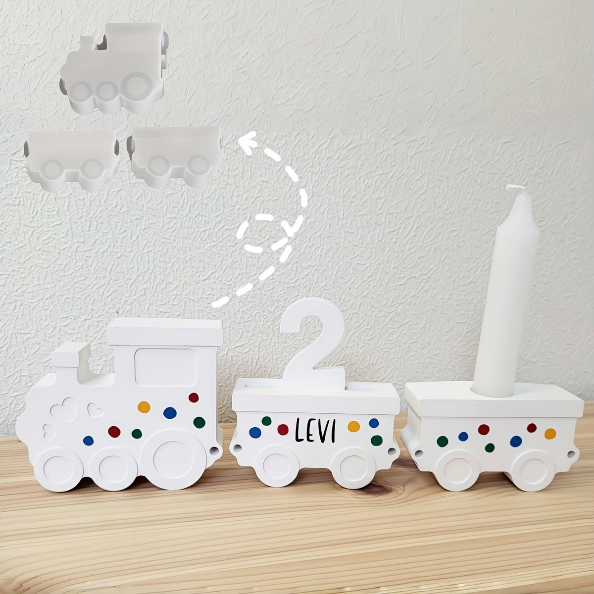 Train Set Resin Silicone Molds - đánh giá và giá Candle Holder Set