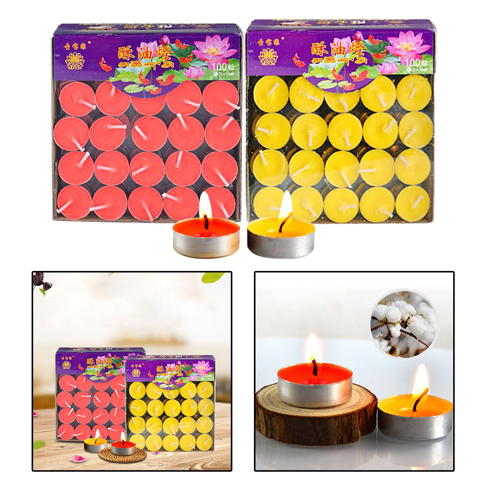 100x Tealight Ghee Butter Lamp - đánh giá và giá Lighting Decoration For Diwali