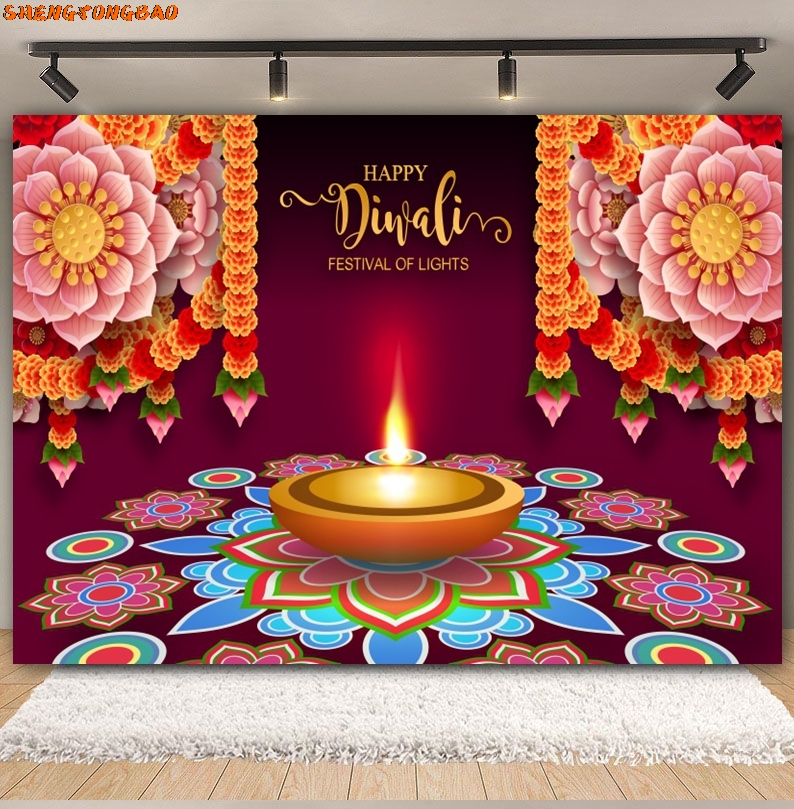 Happy Diwali Backdrop for Phot - đánh giá và giá Lighting Decoration For Diwali