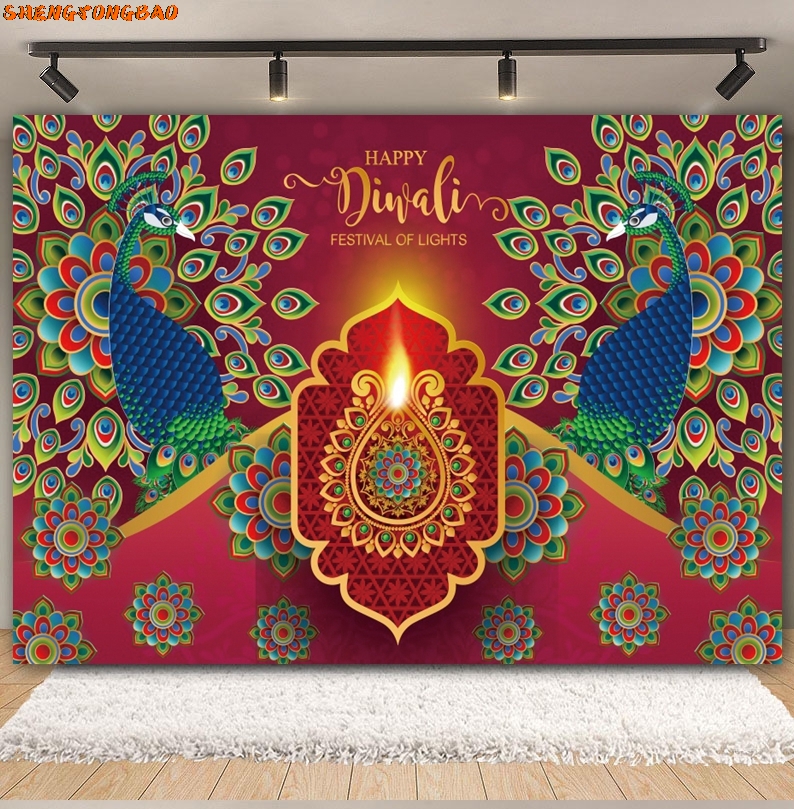 Happy Diwali Backdrop for Phot - đánh giá và giá Lighting Decoration For Diwali