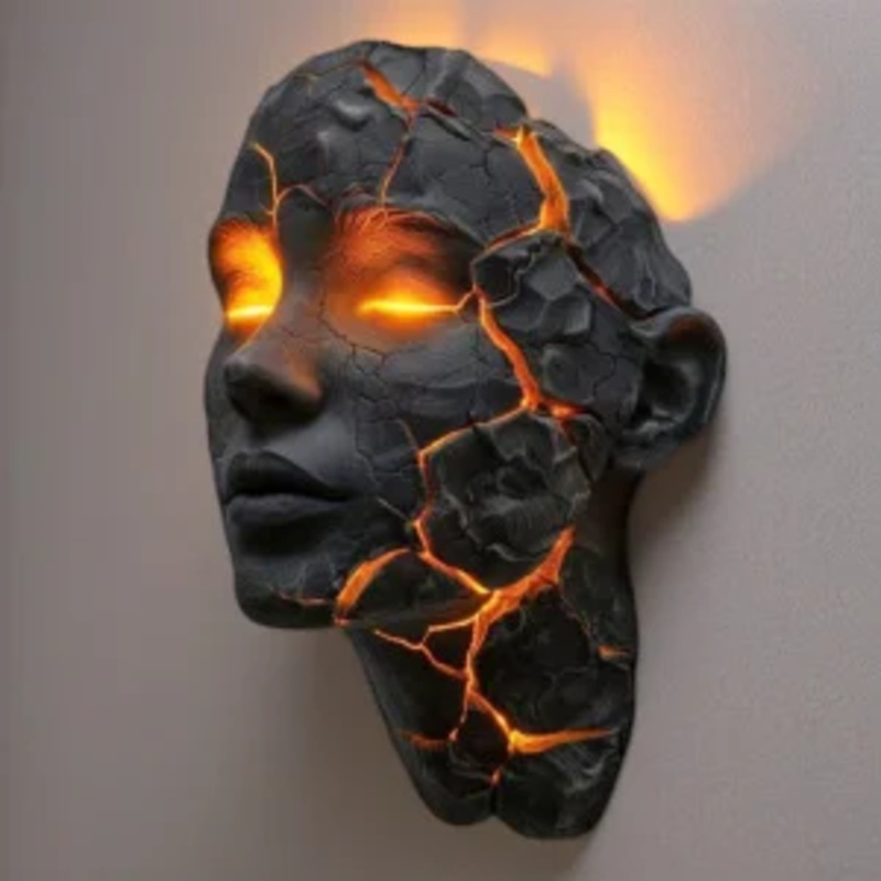 Creative Resin Wall Light Crac - đánh giá và giá Decor Lighting Fixtures
