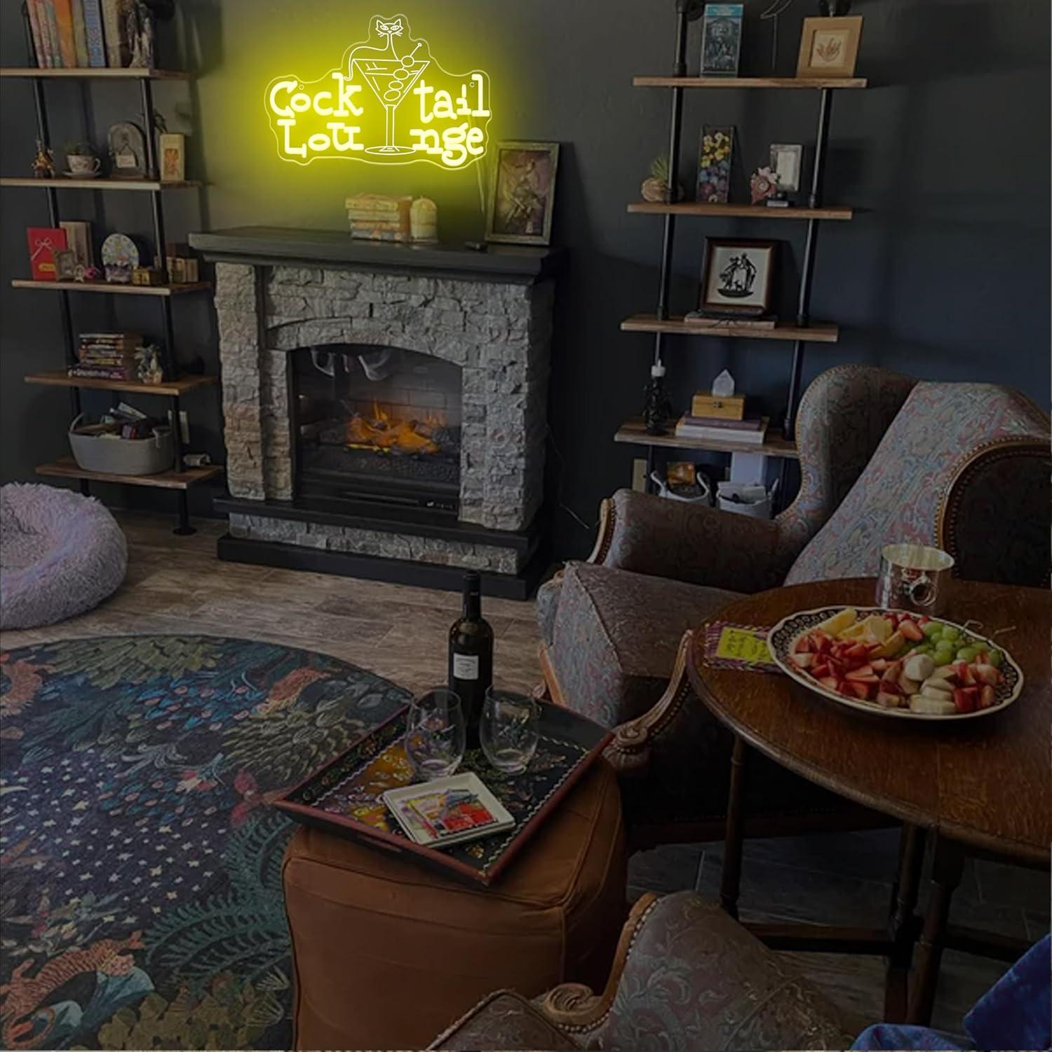 Cocktail Lounge Neon Sign Dimm - đánh giá và giá Lighting Decoration For Home